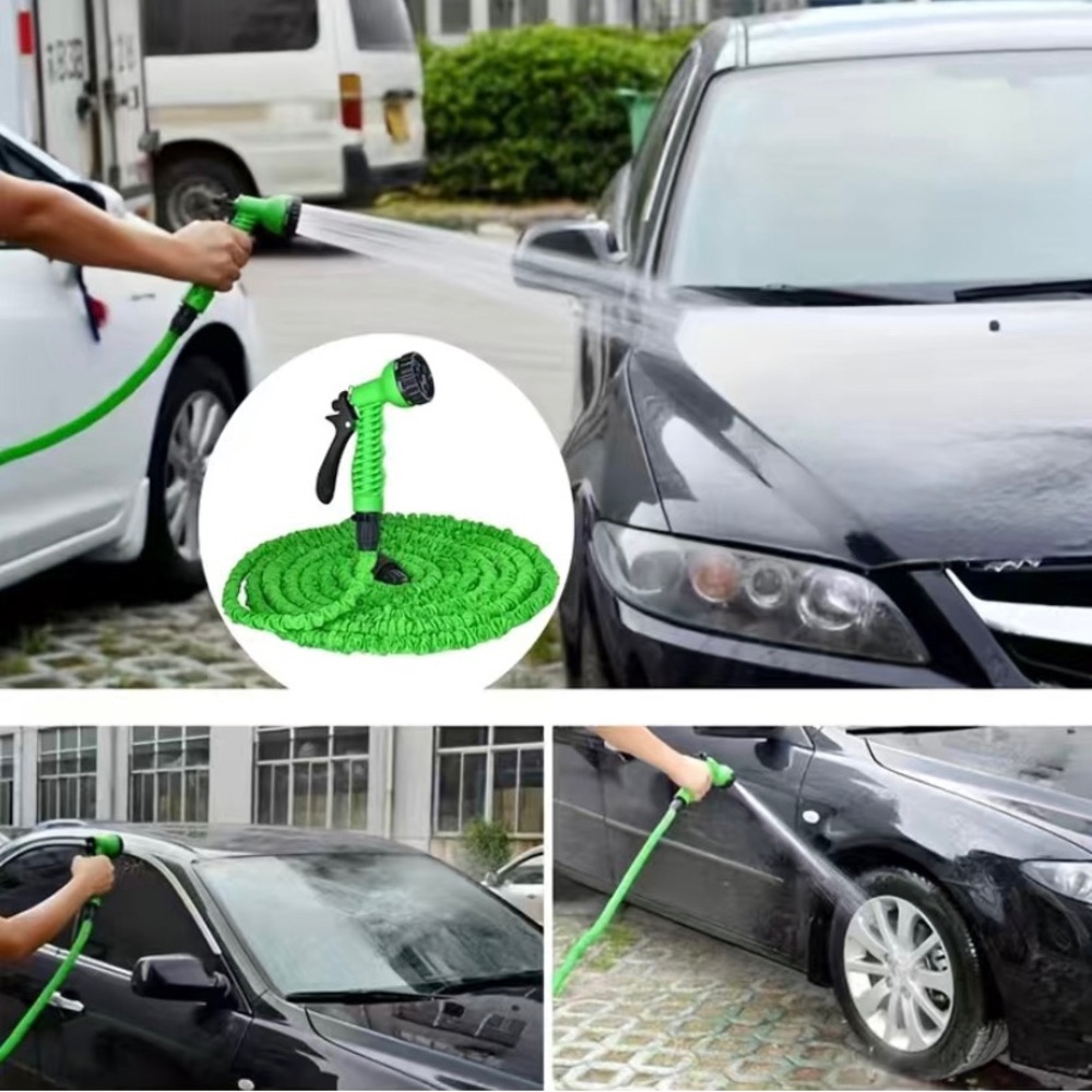 100 Feet Expandable Garden Hose with Multi-Function Spray Nozzle - Picture 5 of 7